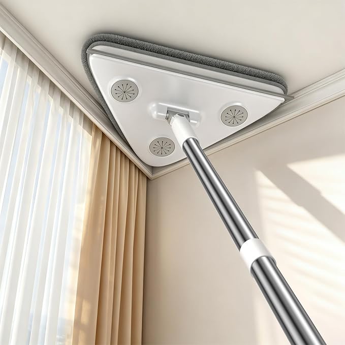 3-in-1 Extendable Wall Mop, Duster & Squeegee
